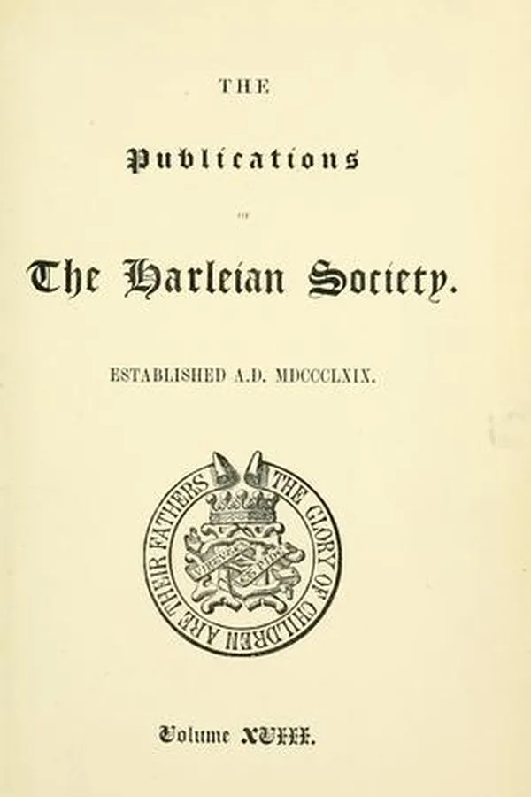 Capa de The visitation of Cheshire in the year 1580