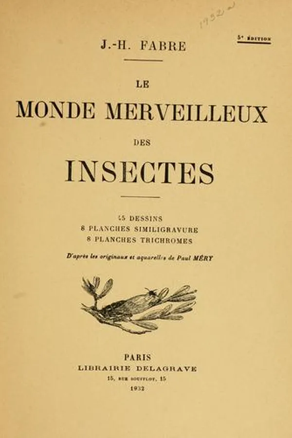 Capa de The insect world of J. Henri Fabre