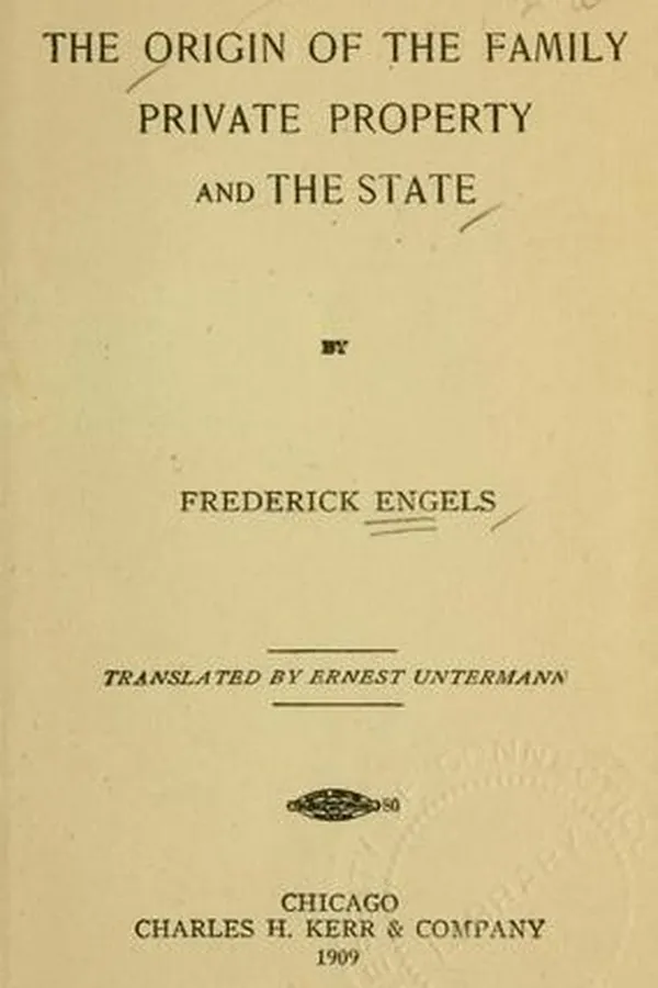 Capa de Der Ursprung der Familie, des Privateigenthums und des Staats
