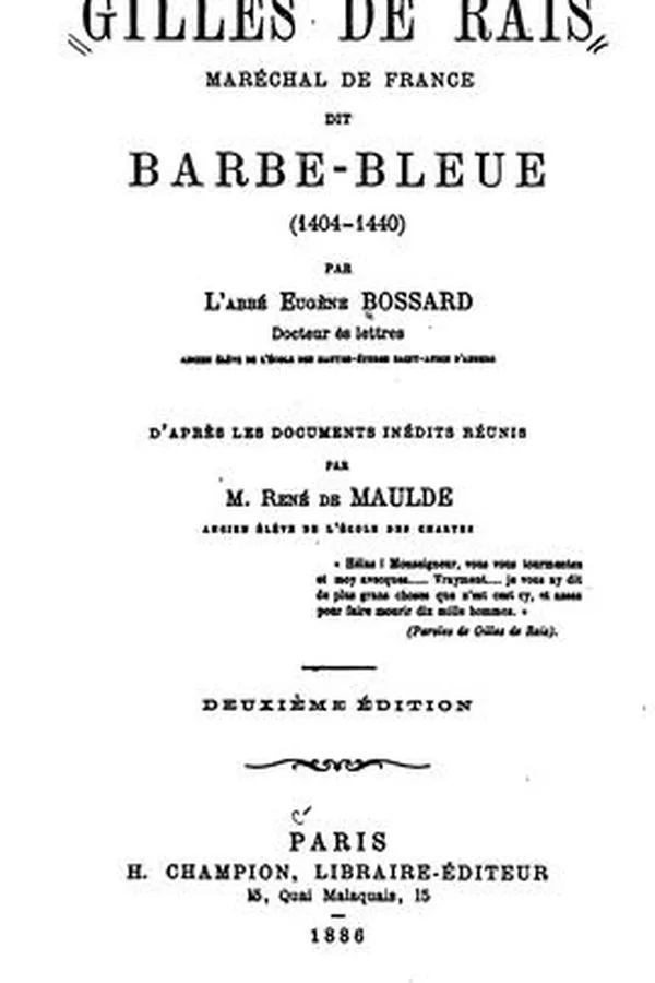 Capa de Gilles de Rais maréchal de France dit Barbe-Bleue (1404-1440)