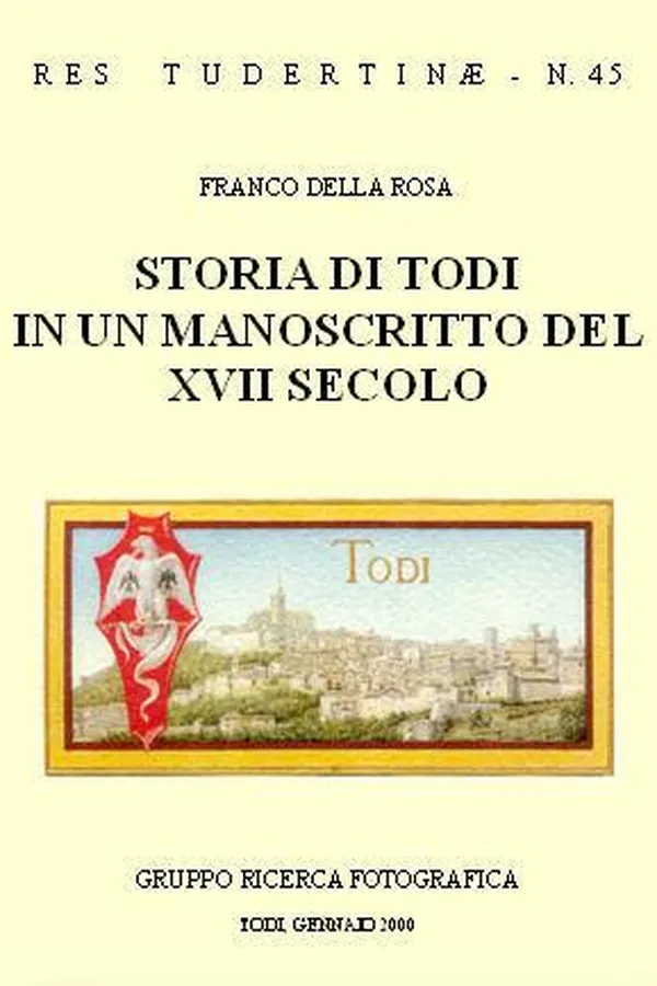 Capa de Storia di Todi in un manoscritto del XVIII secolo