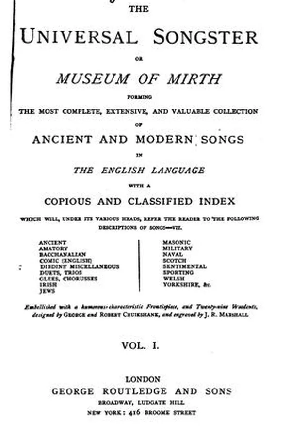 Capa de The universal songster, or, Museum of mirth