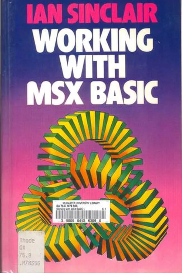 Capa de Working with MSX BASIC