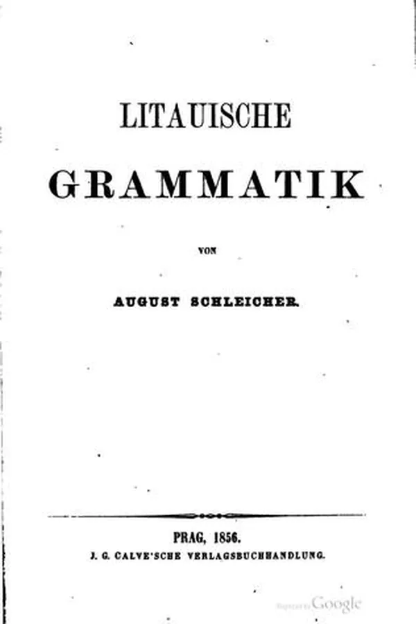 Cover of Litauische Grammatik
