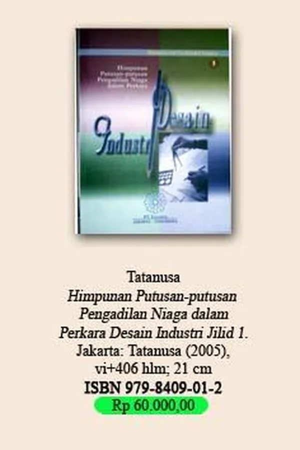 Capa de Himpunan putusan-putusan Pengadilan Niaga dalam perkara desain industri