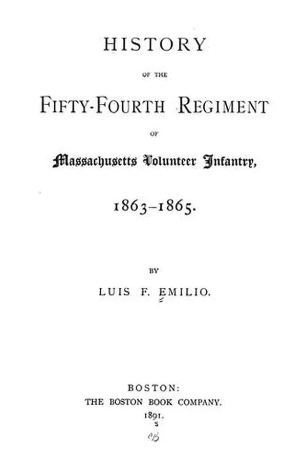 Capa de History of the 54th Regiment of Massachusetts Volunteer Infantry, 1863-1865