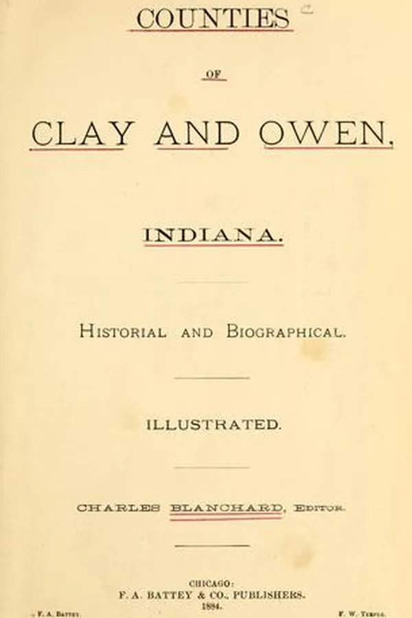 Capa de Counties of Clay and Owen, Indiana