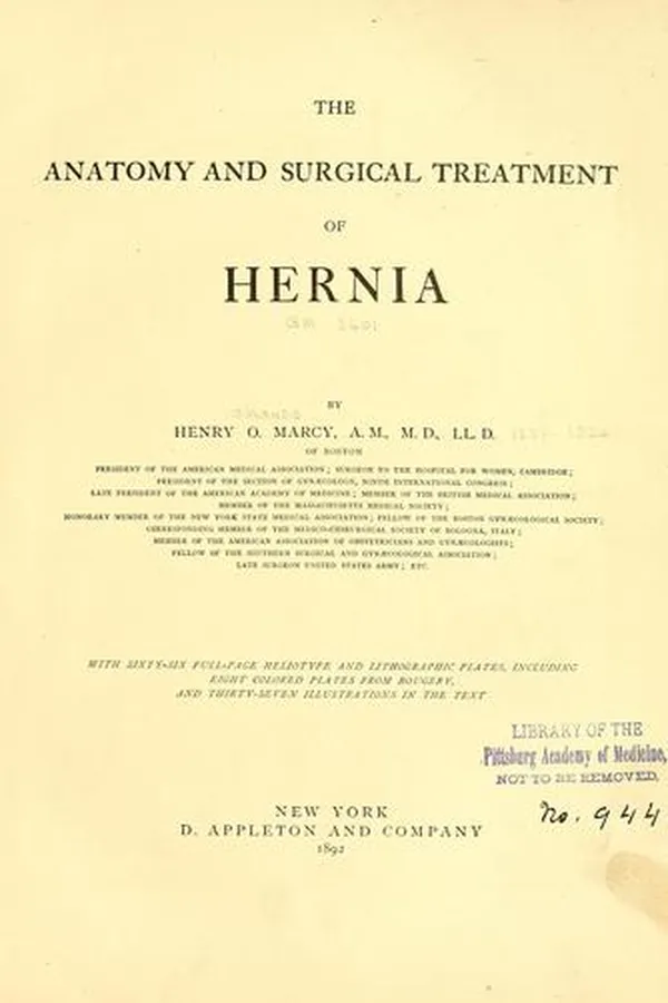 Capa de The anatomy and surgical treatment of hernia