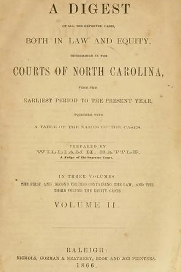 Cover of A digest of all the reported cases