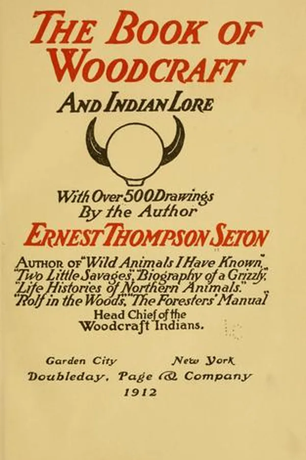 Capa de The book of woodcraft and Indian lore