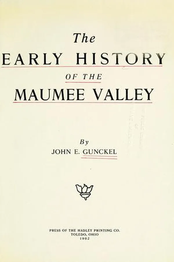 Capa de Early history of the Maumee Valley