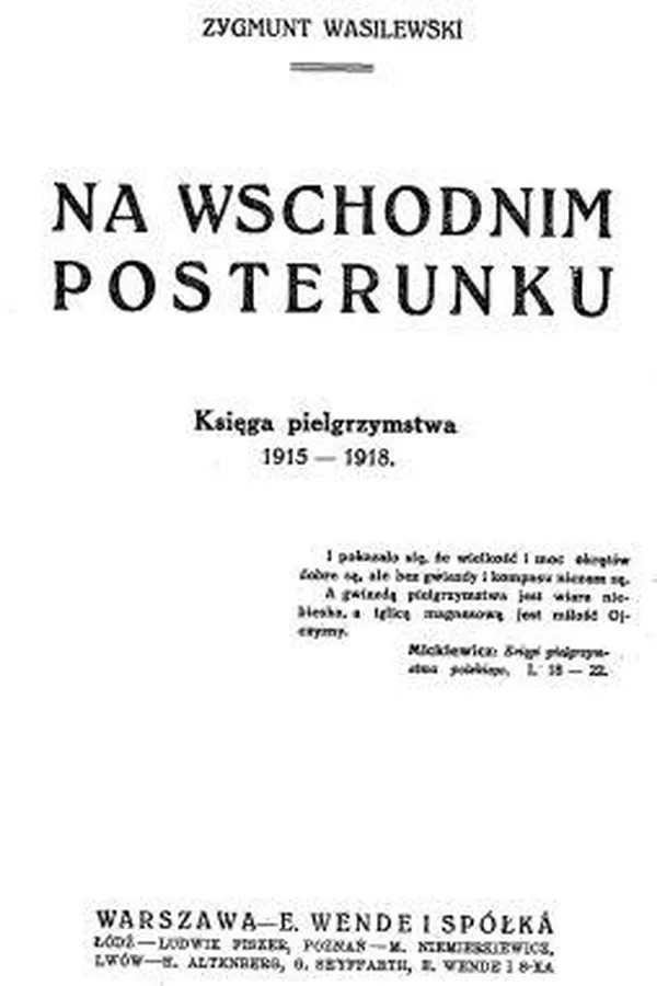 Capa de Na wschodnim posterunku [microform]