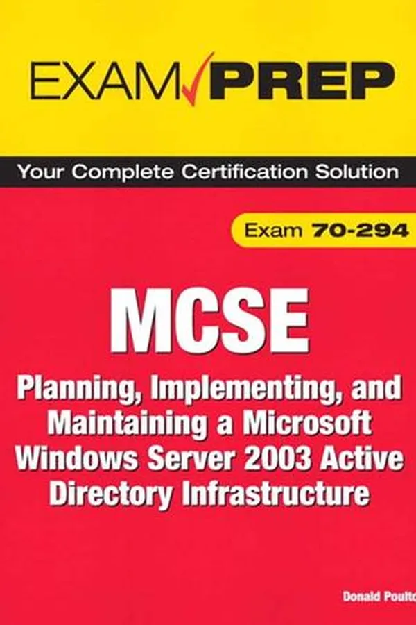 Capa de MCSE 70-294 exam prep