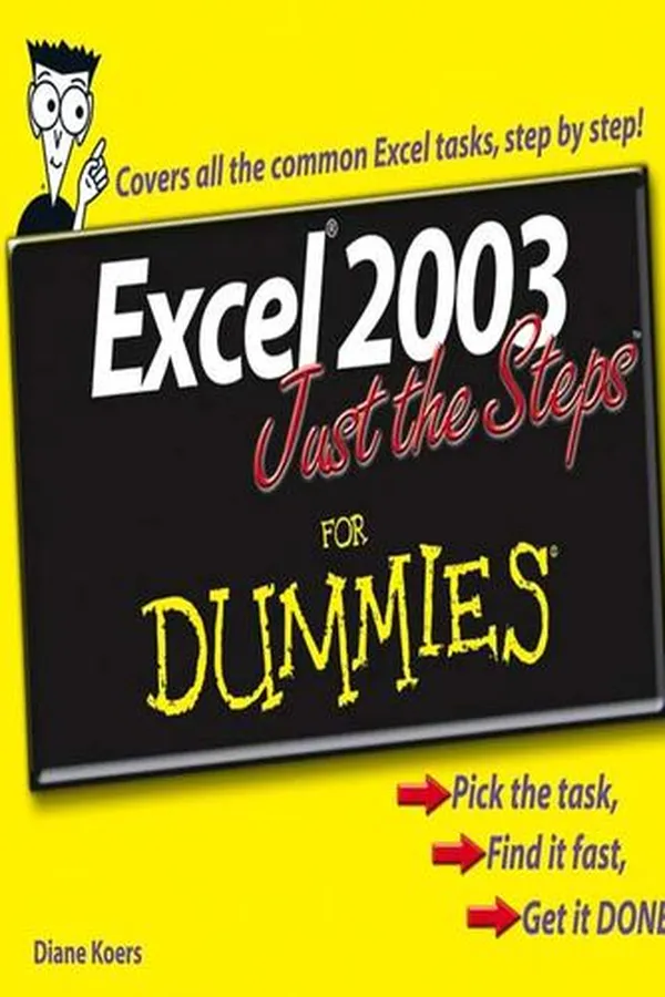 Cover of Excel 2003 just the steps for dummies
