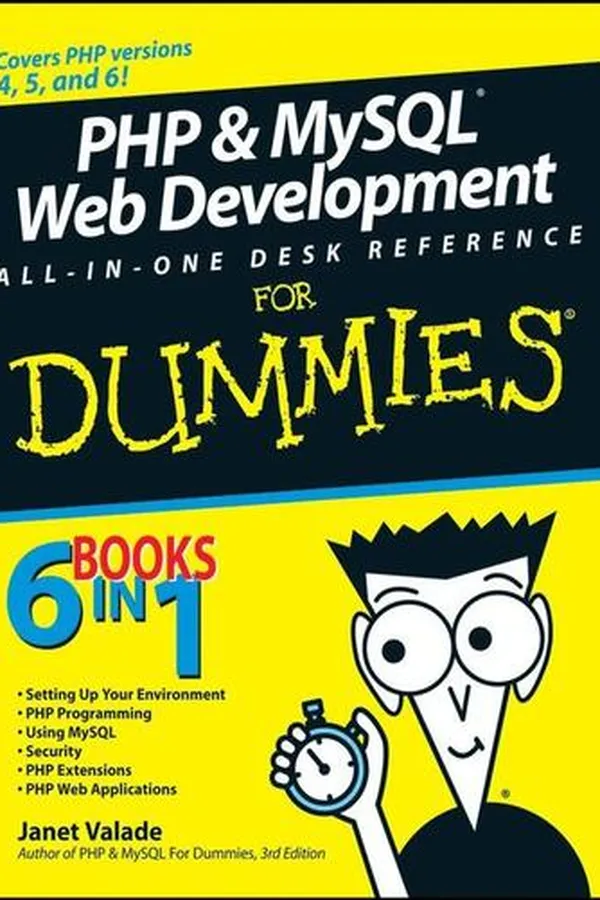 Cover of PHP & MySQL web development all-in-one desk reference for dummies