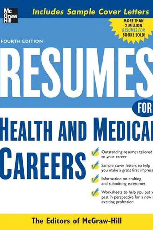 Capa de Resumes for Health and Medical Careers
