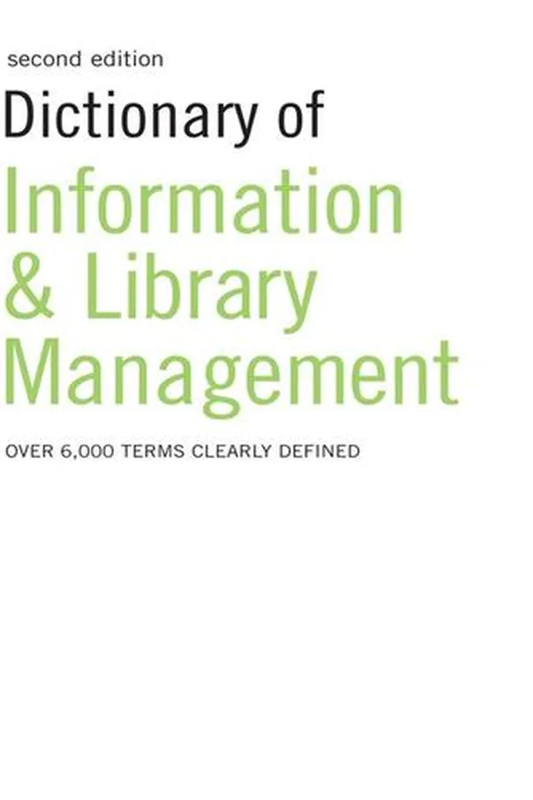 Capa de Dictionary of Information and Library Management