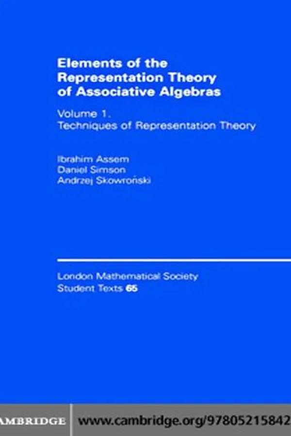 Capa de Elements of the Representation Theory of Associative Algebras, Volume 1: Techniques of Representation Theory