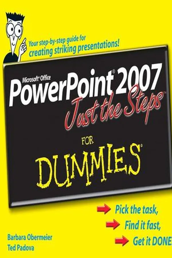 Capa de PowerPoint 2007 Just the Steps For Dummies
