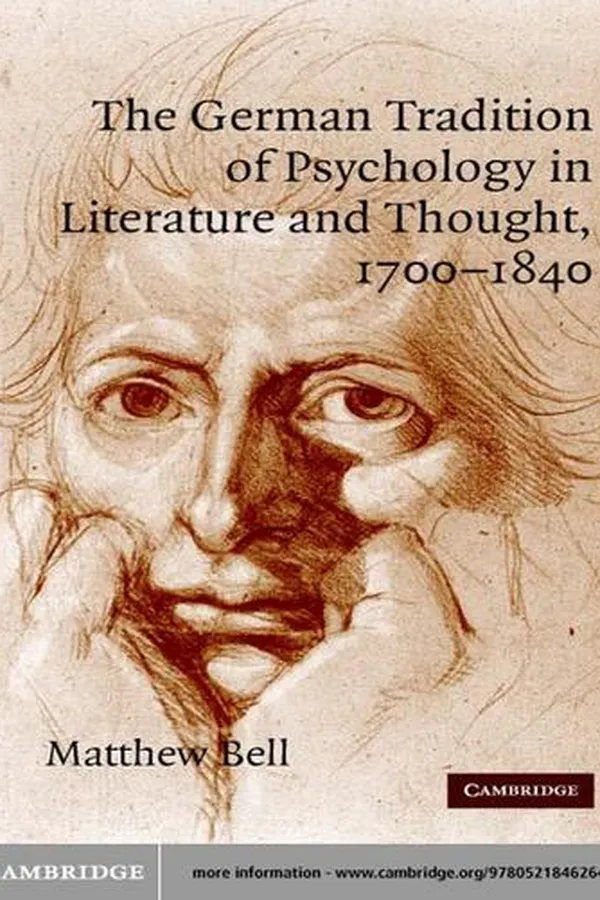 Capa de The German Tradition of Psychology in Literature and Thought, 1700-1840