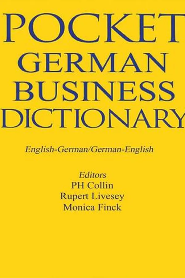 Capa de Pocket Business German Dictionary