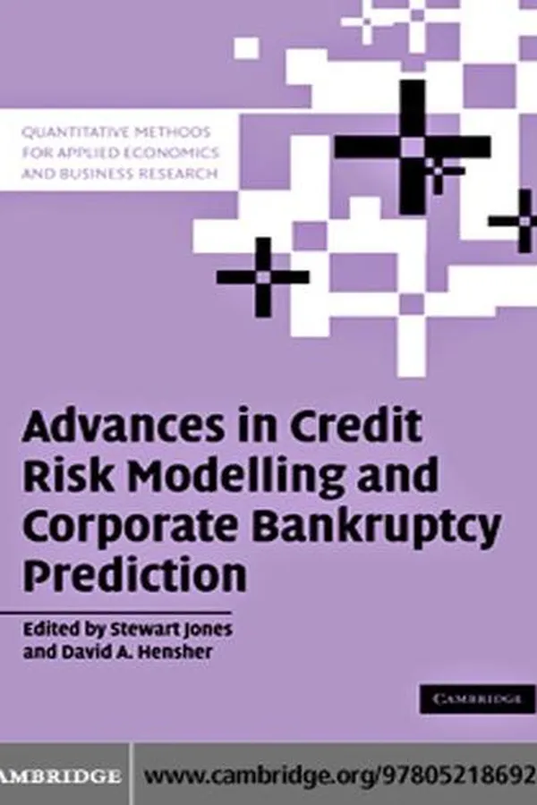 Capa de Advances in Credit Risk Modelling and Corporate Bankruptcy Prediction