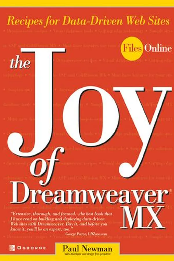 Capa de The Joy of Dreamweaver® MX