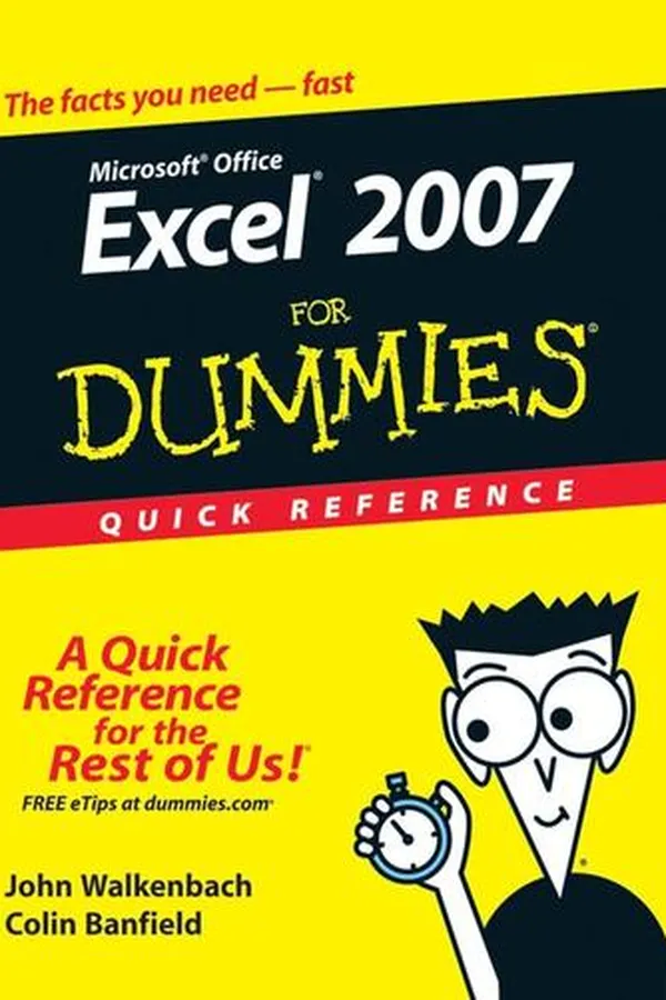 Capa de Excel 2007 For Dummies Quick Reference