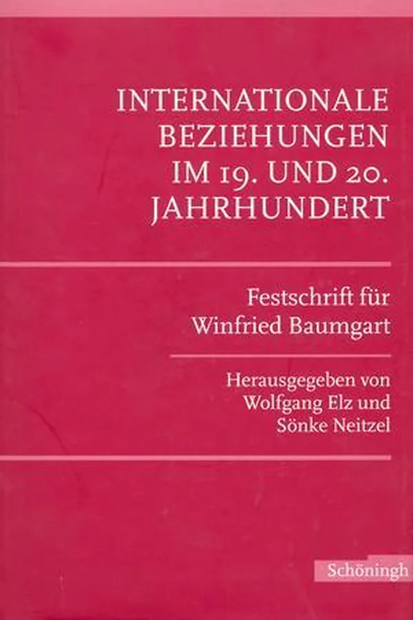Capa de Internationale Beziehungen im 19. und 20. Jahrhundert