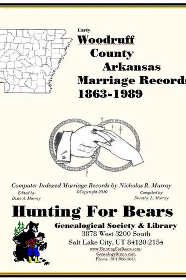 Capa de Woodruff County Arkansas Marriage Records 1863-1989