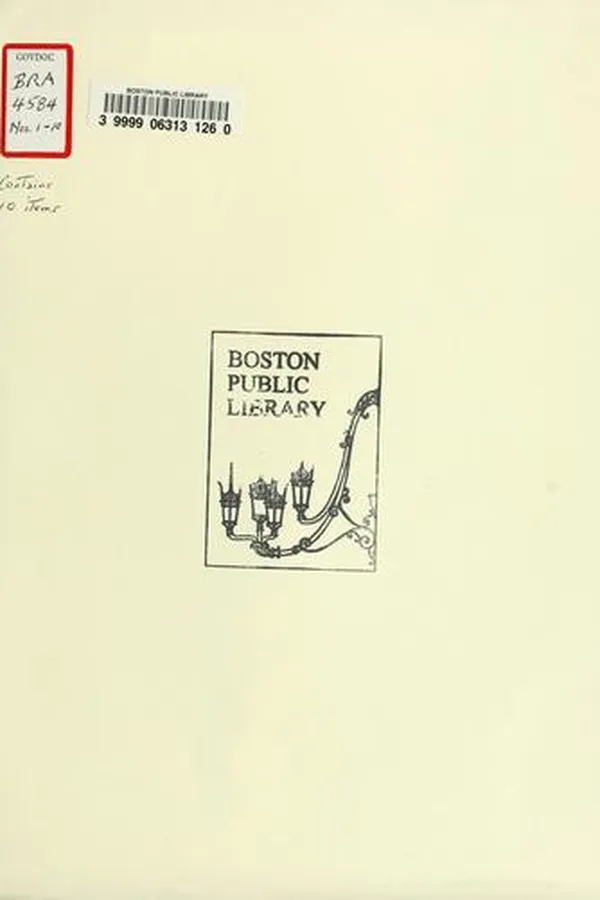 Capa de Amendments to the downtown waterfront - Faneuil Hall urban renewal plan