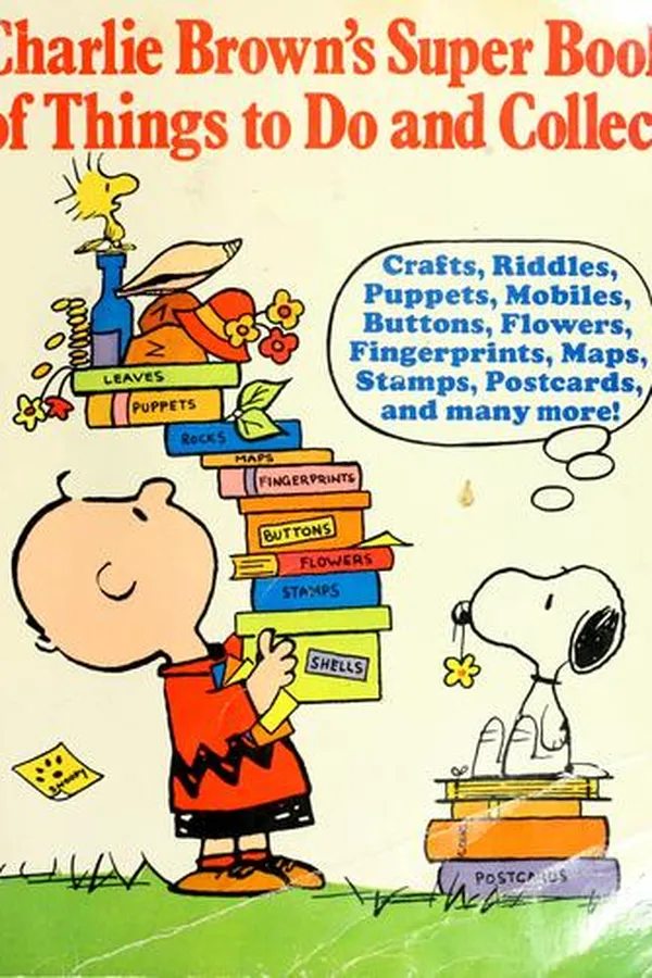 Capa de Charlie Brown's super book of things to do and collect