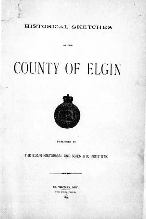 Capa de Historical sketches of the county of Elgin