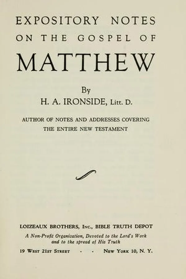 Capa de Expository notes on the Gospel of Matthew