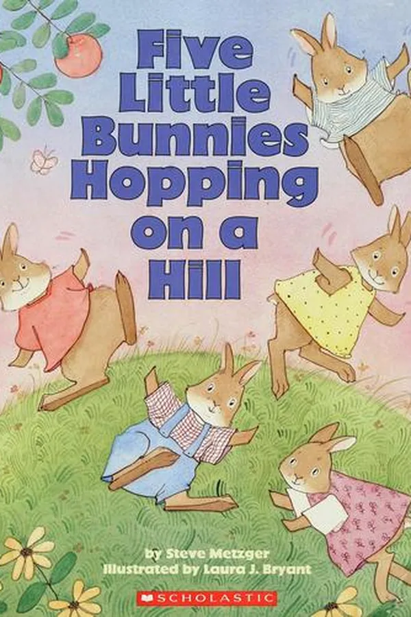 Capa de Five Little Bunnies Hopping on a Hill