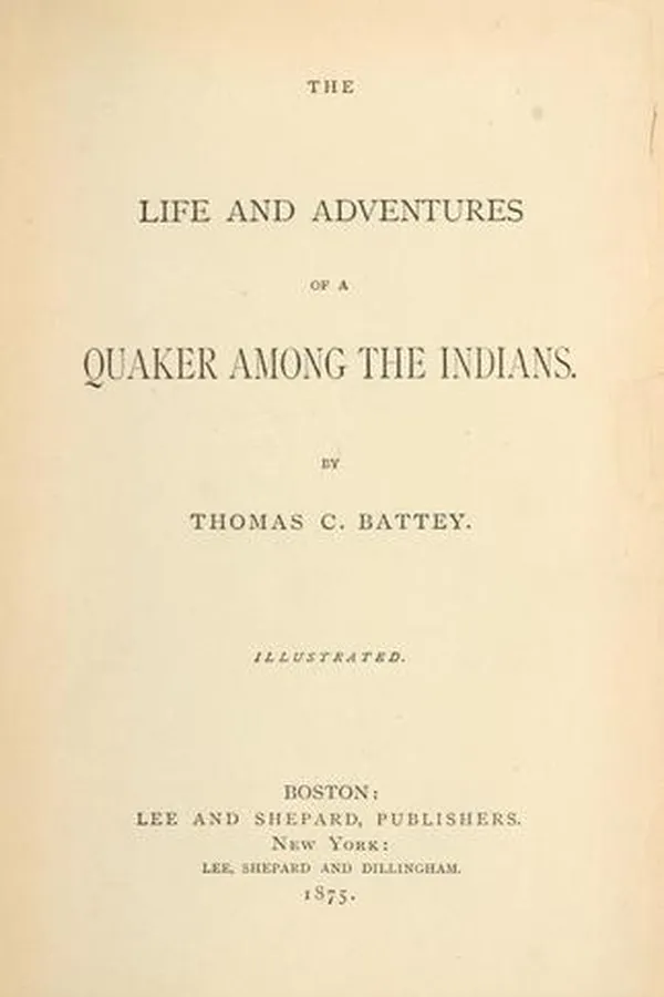 Capa de The life and adventures of a Quaker among the Indians