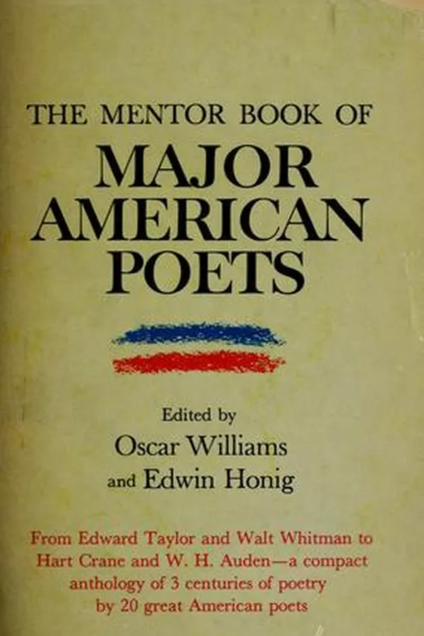 Capa de The mentor book of major American poets