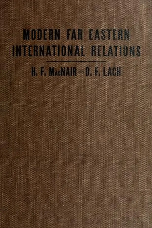 Capa de Modern Far Eastern international relations