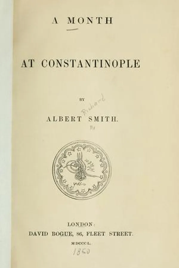Capa de A month at Constantinople