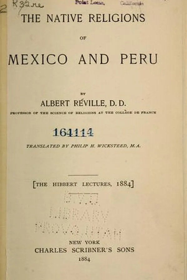 Capa de The native religions of Mexico and Peru