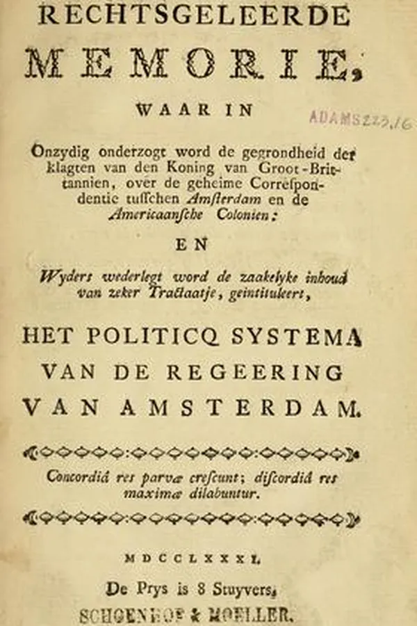 Capa de Rechtsgeleerde memorie