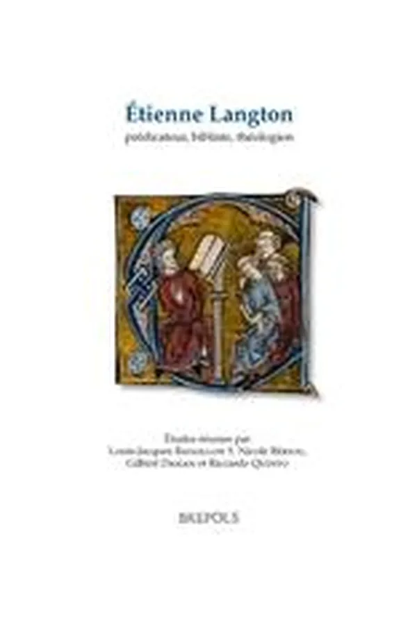 Capa de Etienne Langton, prédicateur, bibliste, théologien