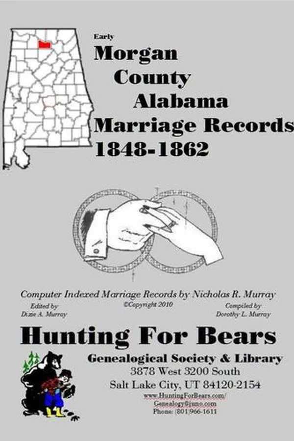 Capa de Early Morgan County Alabama Marriage Records 1848-1862