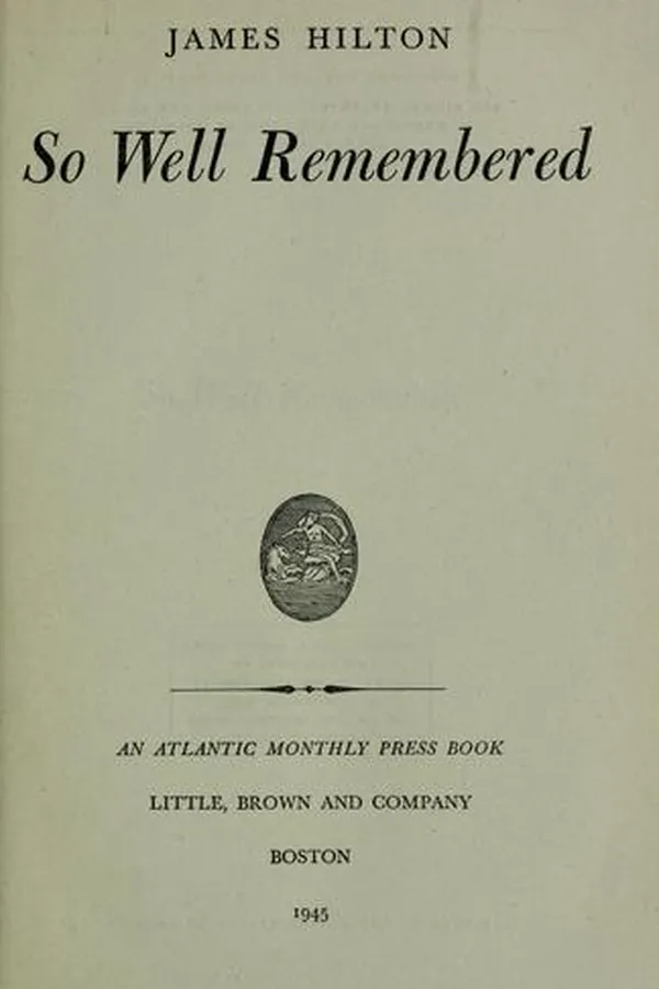 Capa de So well remembered