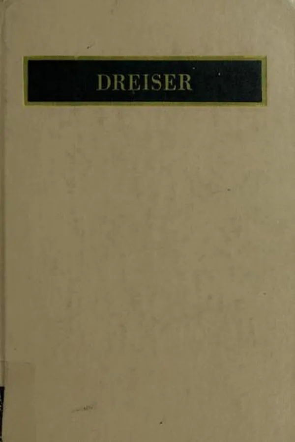 Capa de Theodore Dreiser