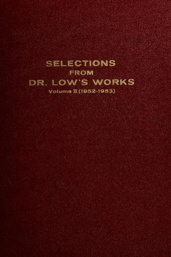 Capa de Selections from Dr. Low's works