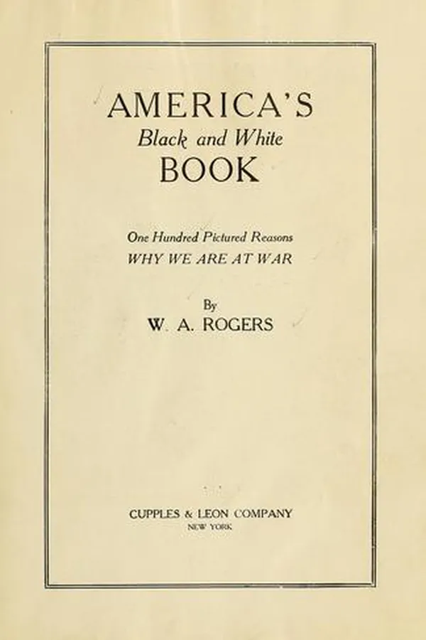 Capa de America's black and white book