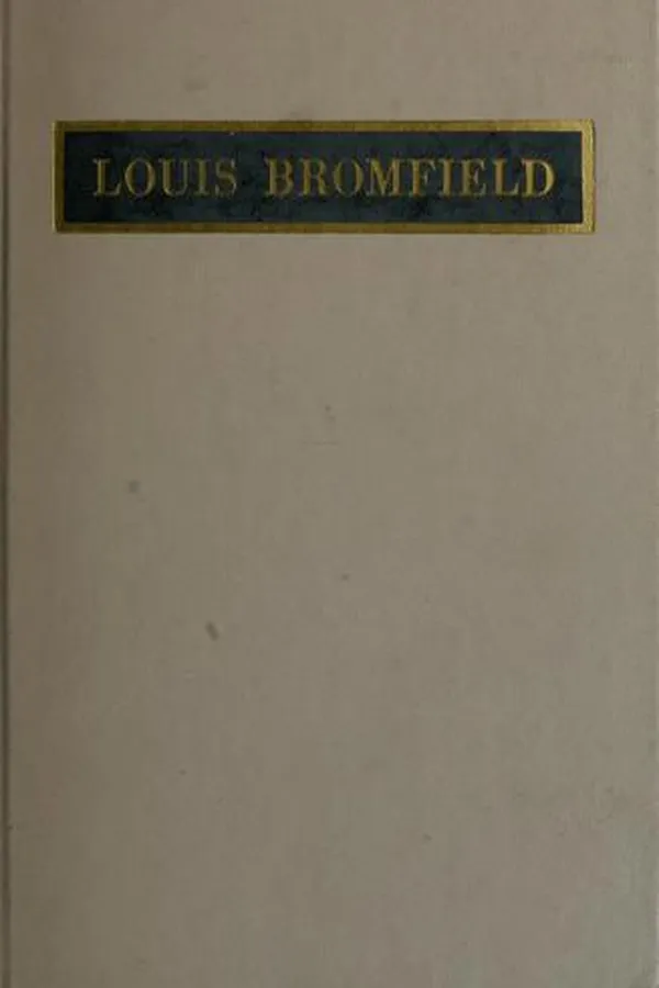 Capa de Louis Bromfield