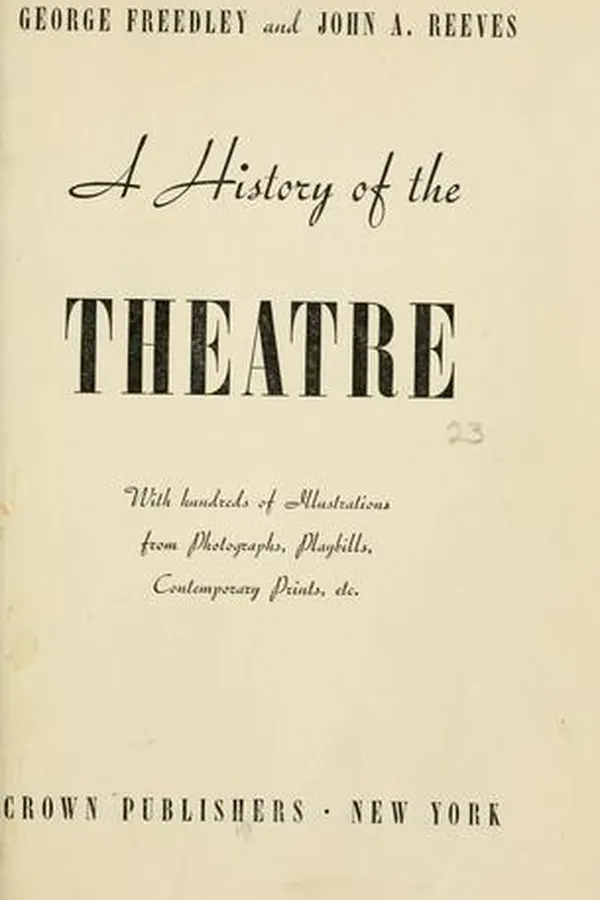 Capa de A history of the theatre