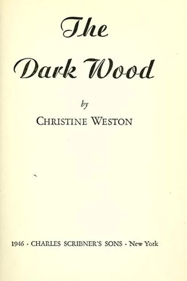 Capa de The dark wood